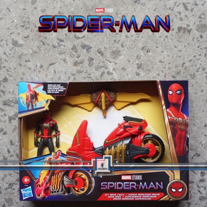 Spider Man IRON SPIDER Jet Web Cycle Bike Figure Spiderman 3 No Way