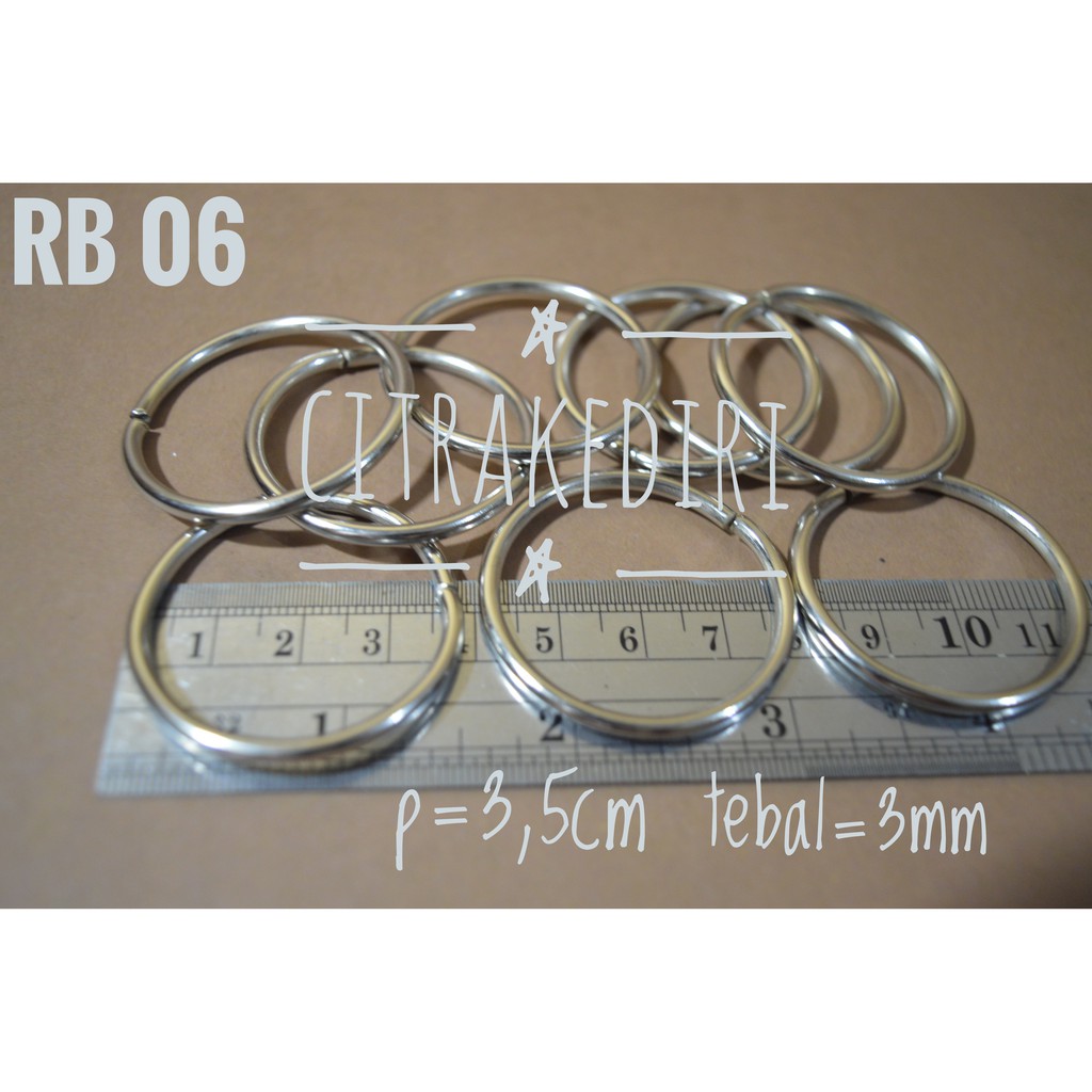 Ring Bulat Nikel ukuran 3,5 cm - Ring Tas - Ring souvenir aksesoris tas