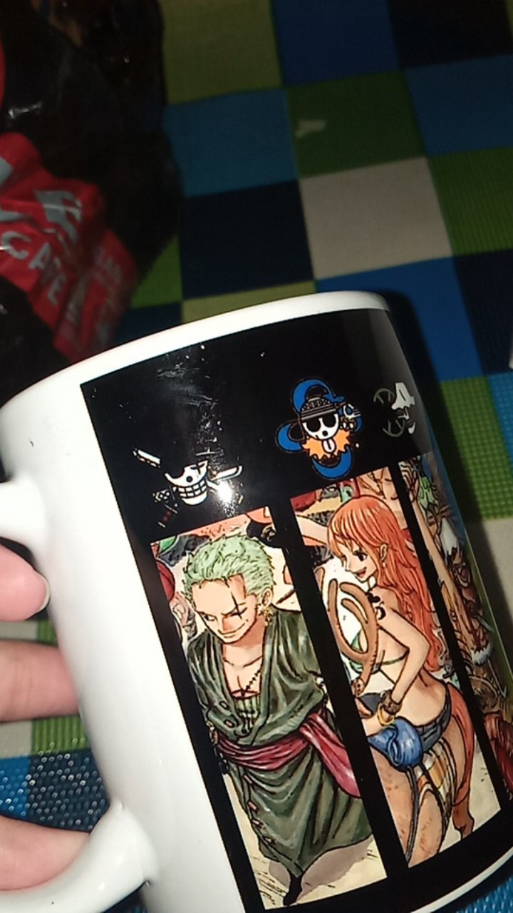 Semaumug Gelas Gift Cangkir Custom Mug Print One Piece Monkey D Luffy Zoro Sabo Asl