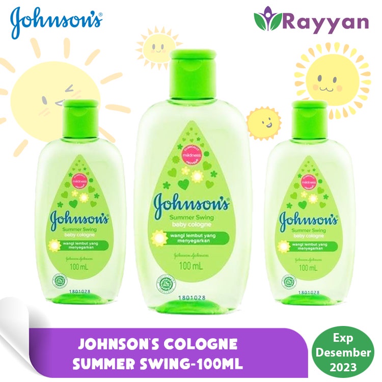 Johnson's Cologne Summer Swing 100 Ml Harum Wangi  | Parfum Bayi Johnson's | Parfum Cologne Bayi