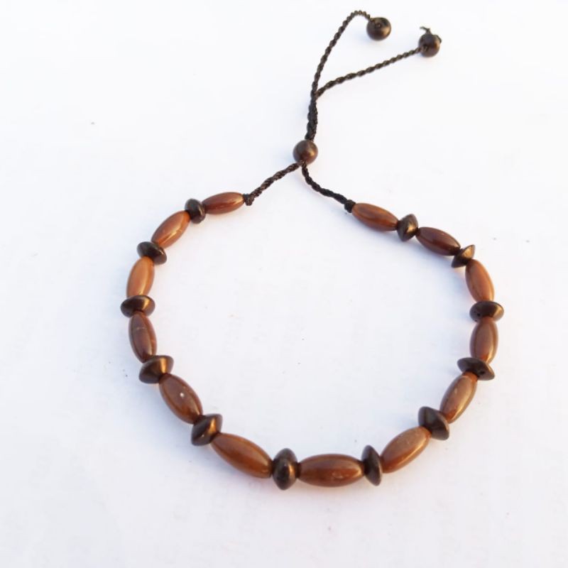Gelang kaukah model oval sekat