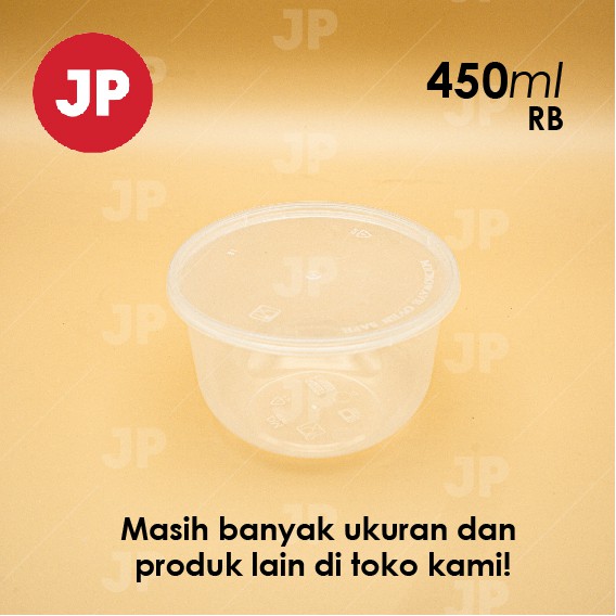 Mangkok Plastik Thinwall Bulat RB 450ml (ISI 5)