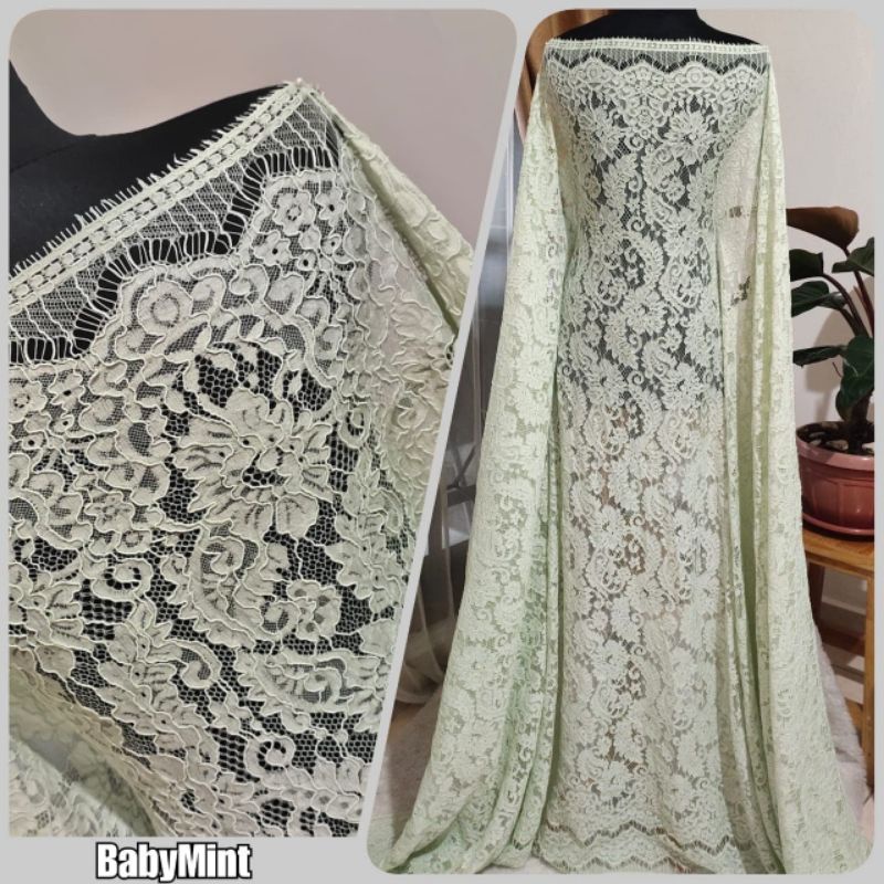 Brokat Semifrancis Cord Timbul Jumbo, Bahan kebaya