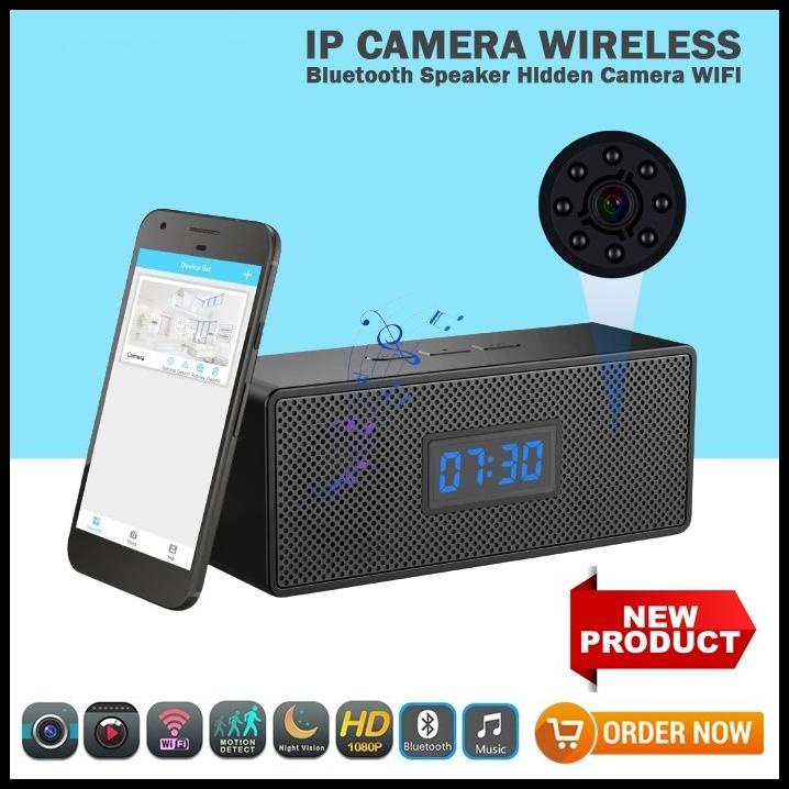 Ip Camera - Bluetooth Speaker Hidden Camera Wifi HD 1080P Night Vision