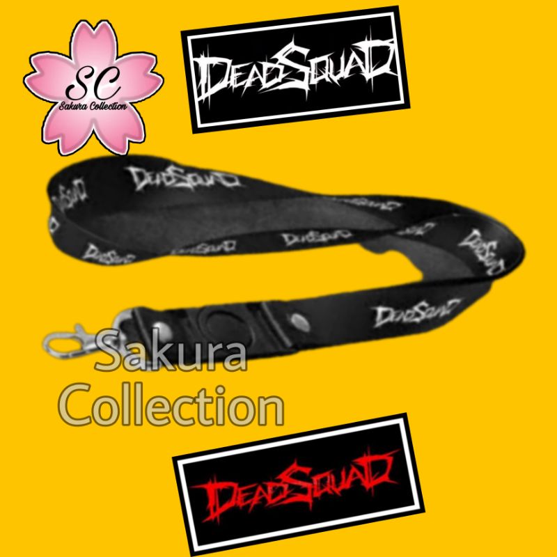 Tali LANYARD ID Card DEADSQUAD Band Metal Musik rock punk - Gantungan HP - Gantungan Kunci - Gantungan Vape