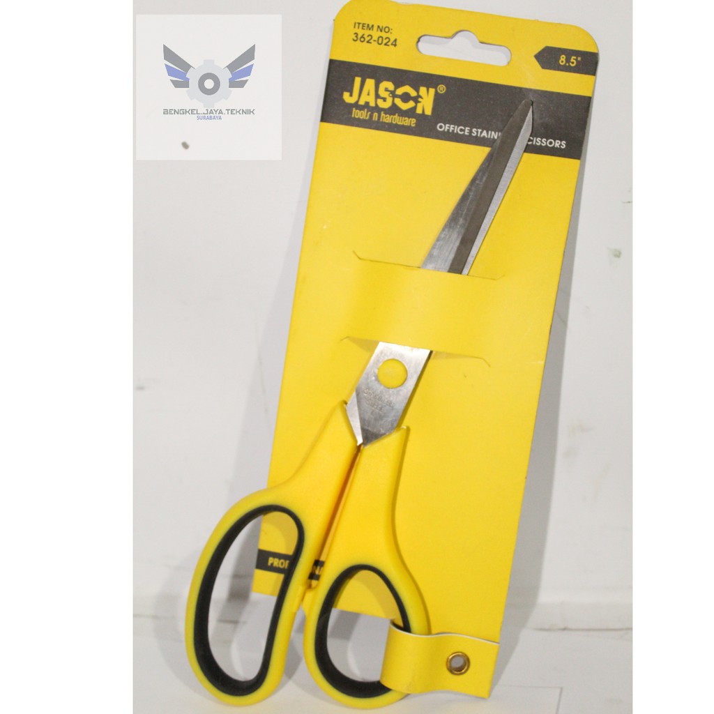 

Gunting Kain Desainer Serbaguna 8.5" Stainless / Fabric Scissors JASON (362-024)