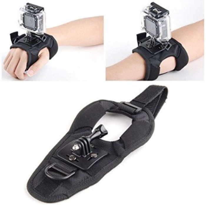 Glove Style Velcro Wrist Band Strap Xiaomi Yi GoPro Hero Hero 3+ 2