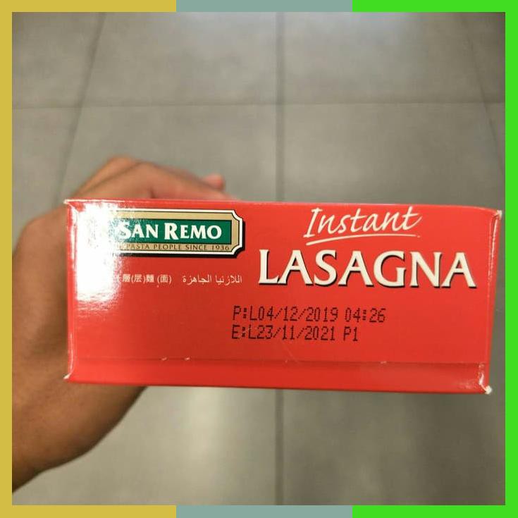 

San Remo Instant Lasagna Sheet 250G Box