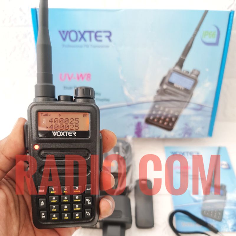 HT DUALBAND ANTI AIR VOXTER UV W8 HT WATERPROOF DUALBAND VOXTER UV-W8 HT MURAH UV W8 ANTI AIR