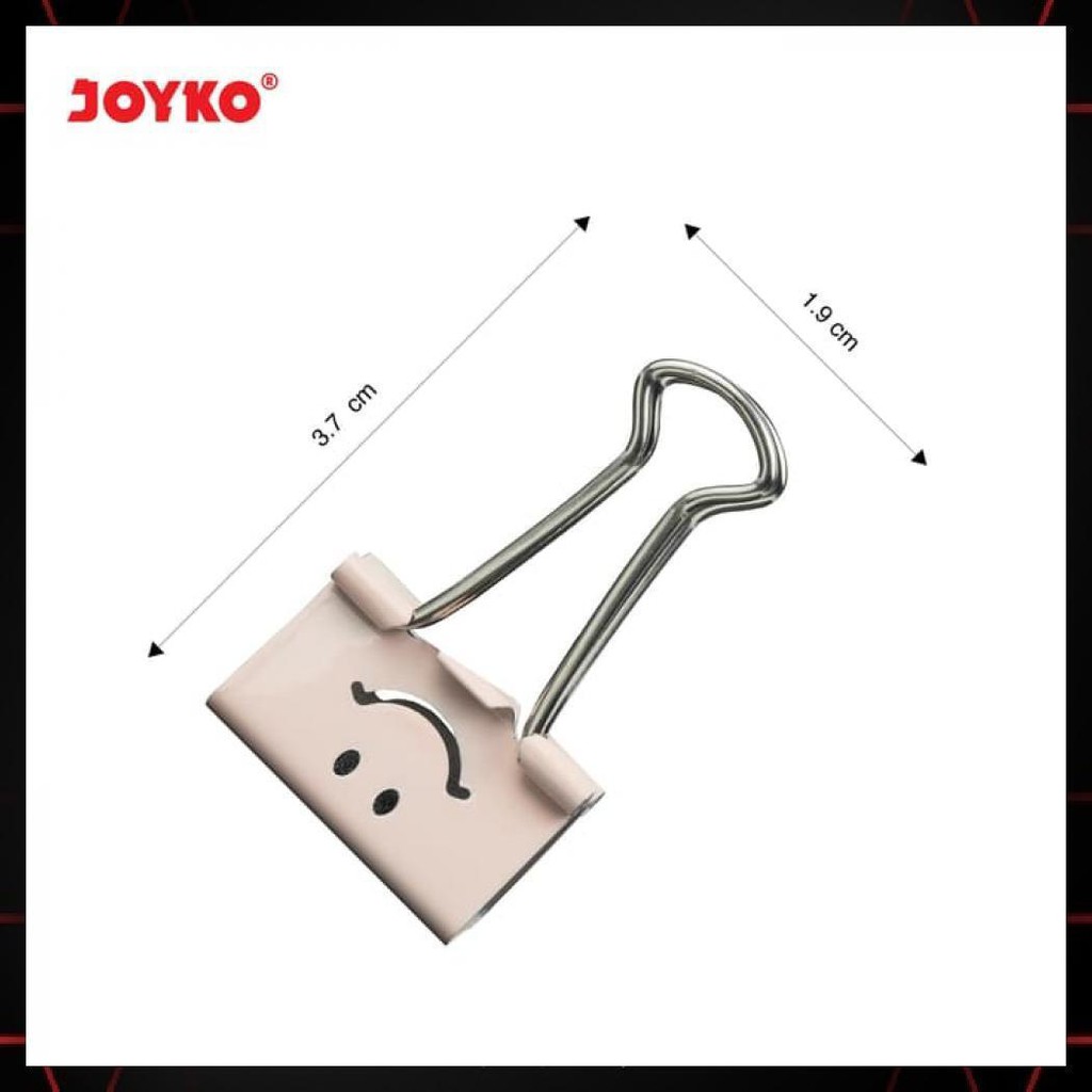 

Binder Clip / Klip / Penjepit Kertas Joyko 107Fc2 / 1 Drum 40 Pcs
