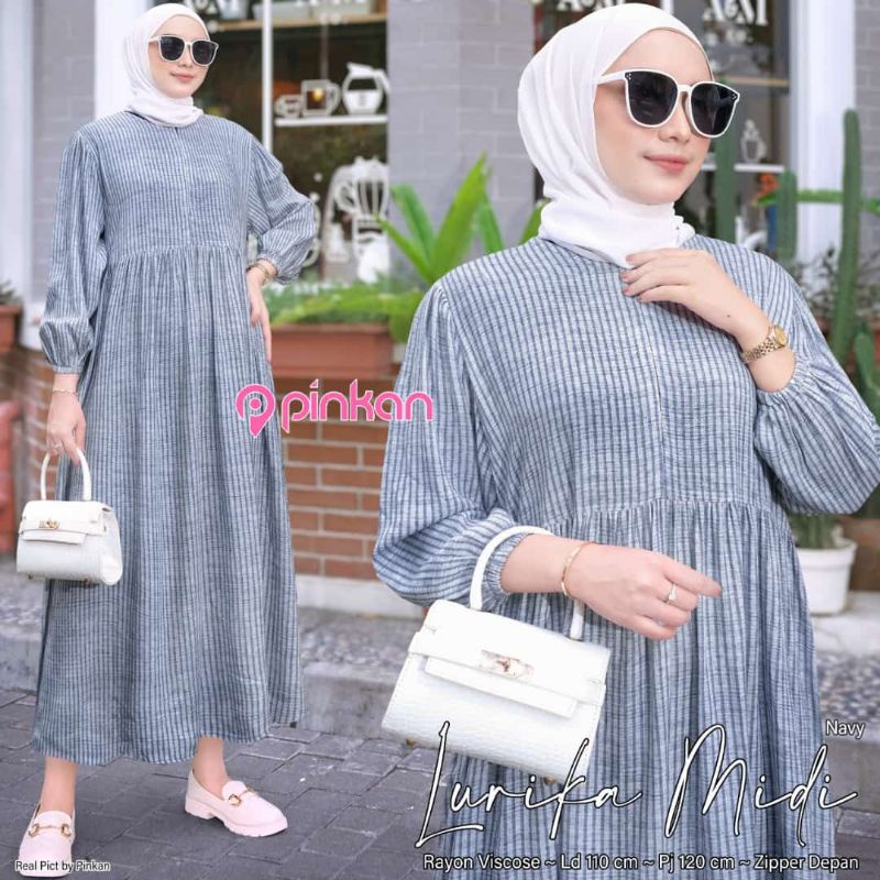 LURIKA MIDI ORI PINKAN RAYON VISCOSE