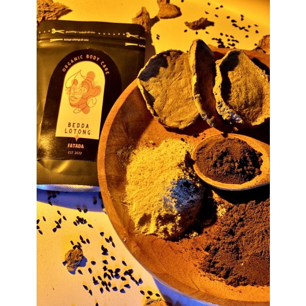 Bedda Lotong bubuk/Bedda Lotong kering/lulur khas bugis 50 gr