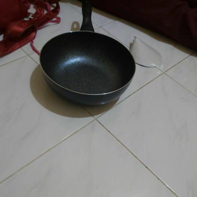 Wajan Frypan Maxim Deep Wok Valentino 24 Cm