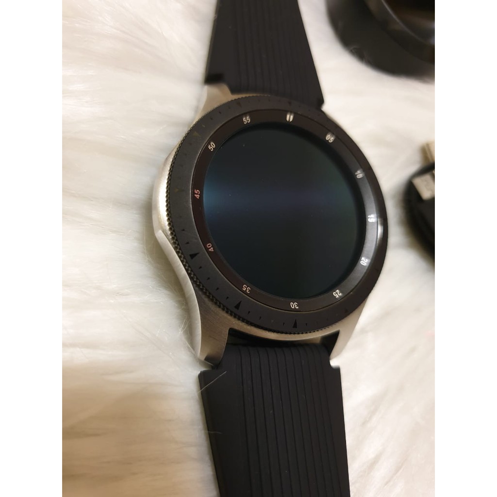 Samsung Galaxy Watch S4 46mm Silver Second Mulus Seperti Baru Original