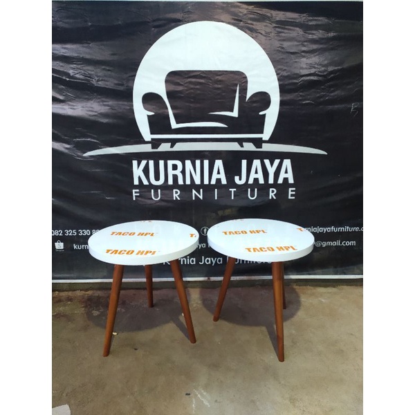 (Kurnia Jaya Furniture) meja jamur hpl /meja hpl