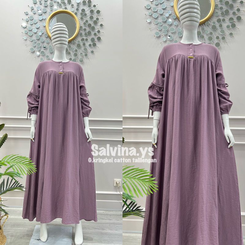 Gamis salvina ys // salvina original // gamis salvina lengan balon