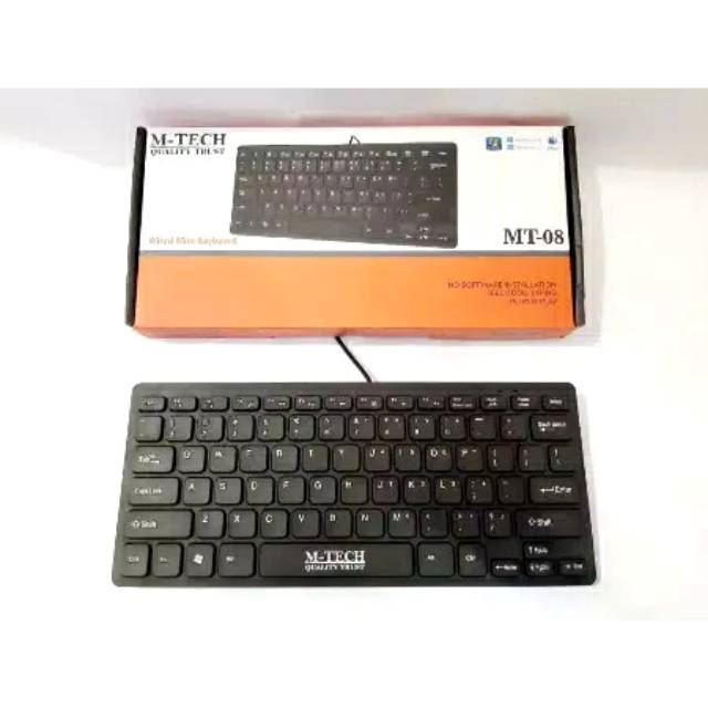 Keyboard Mini Usb M-tech MT-08 Slim - Hitam