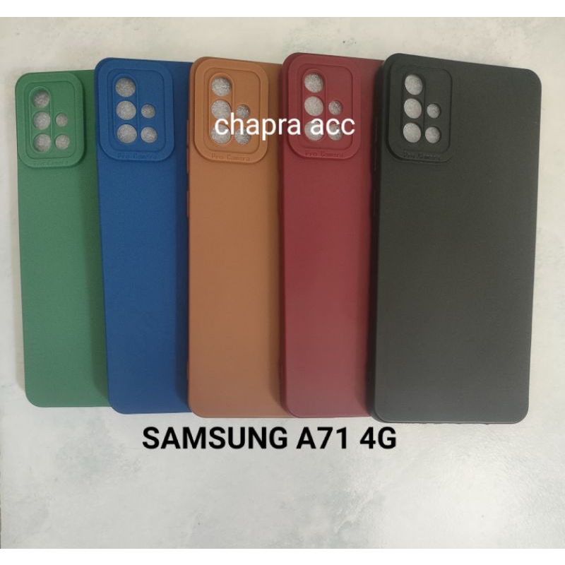 Soft case/slikon/kondom/case terbaru macaron pro camera/kamera type Hp Samsung A71 4G