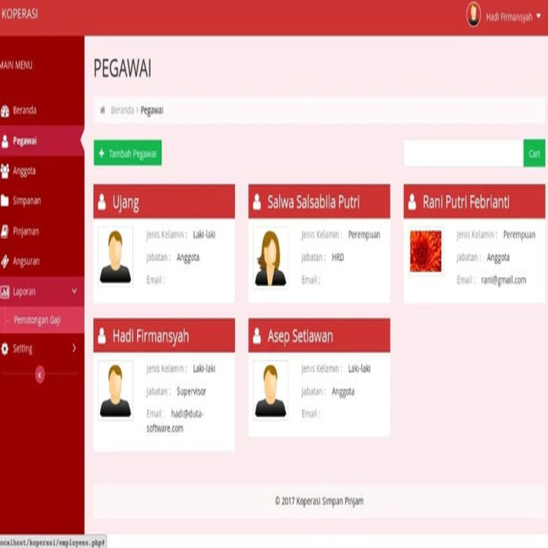 Aplikasi Koperasi Simpan Pinjam Berbasis Web Full Source Code