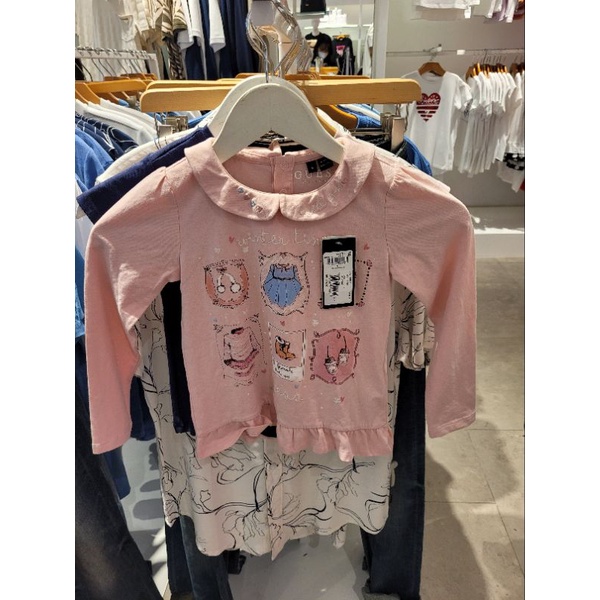 kaos anak perempuan lengan panjang guess original store