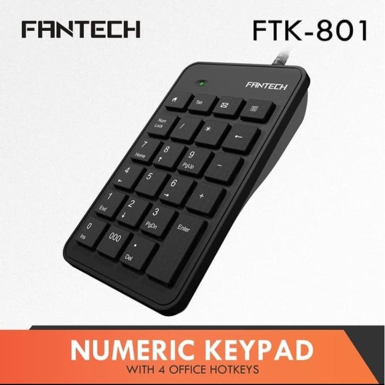 FANTECH FTK-801 FTK801 Numeric Keypad- Keyboard Angka