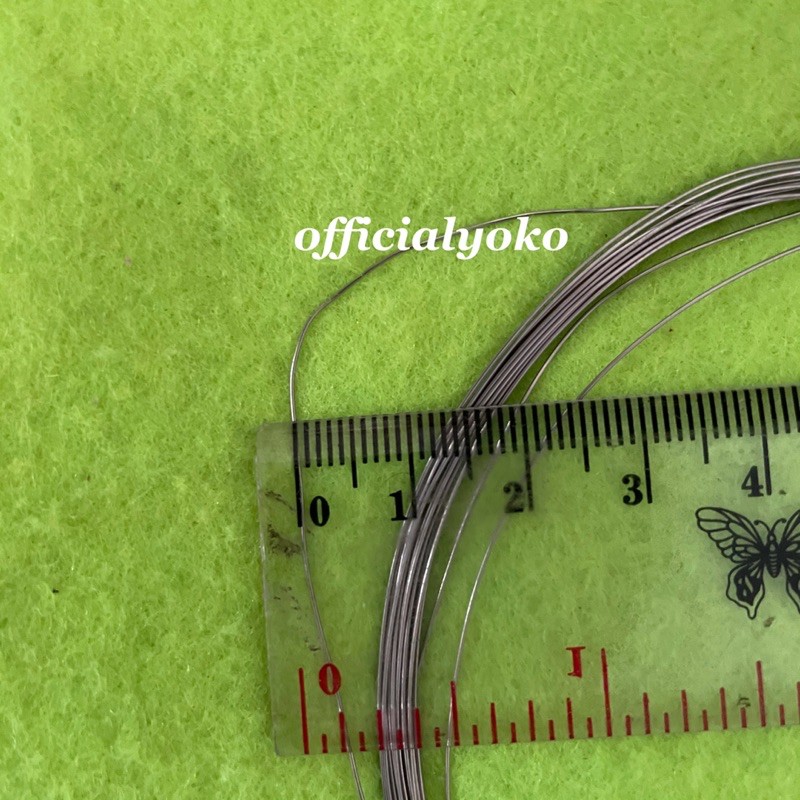 Kawat Monel 0.4mm Untuk Kalung/Gelang/Bros/Aksesoris