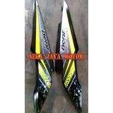 Cover Body Samping Motor Honda Beat Fi 2017 Beat Baru Warna Hitam Striping Hijau