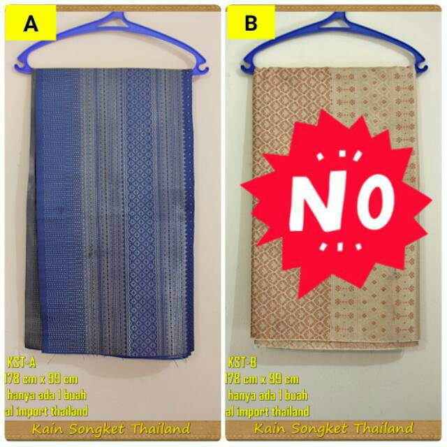 Kain Songket Thailand Bahan Rok Baju Original Import
