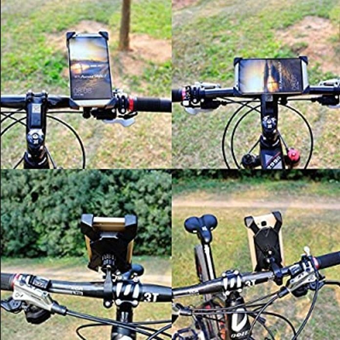 Bicycle Phone Holder Phone Holder Sepeda H02 dengan 4 pegangan hp