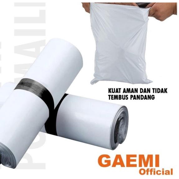 

✸ Polymailer Gaemi 17x30 Isi 100pcs ! - Hitam, Regular ➾