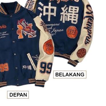 Jaket Varsity Baseball Pria / Varsity Jacket Baseball Vintage Kamikaze Origin Pria Wanita