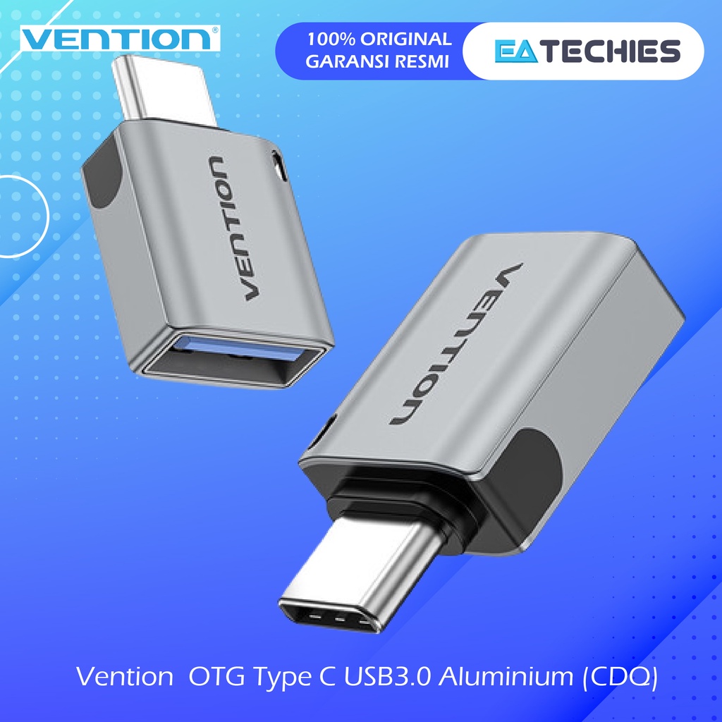 Vention OTG Type C to USB 3.0 Male Ke Female Lapis Nikel 5GBPS Original Resmi