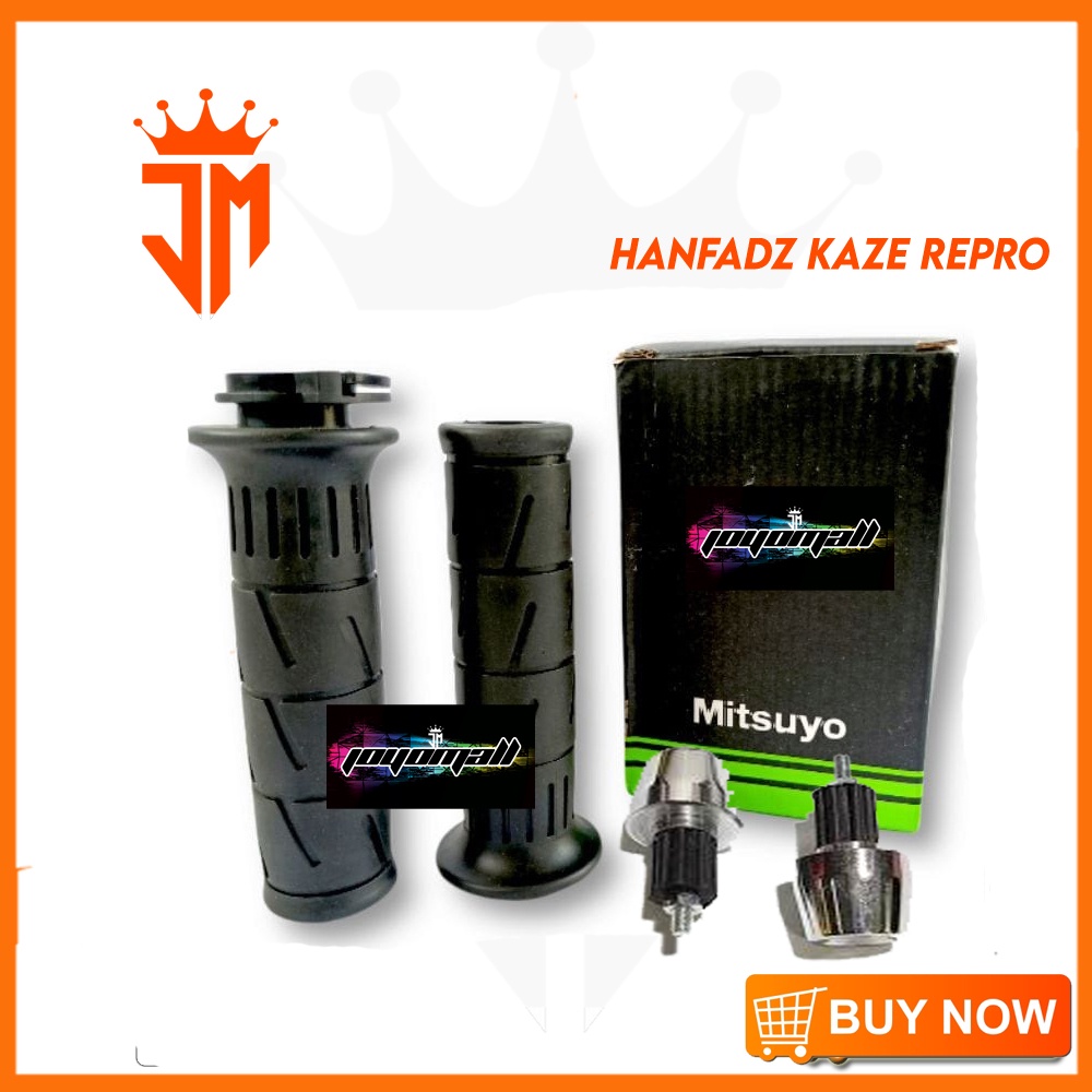 HandGrip Handfadz Kaze Karet STANG STIR KAWASAKI KAZE MEREK MITSUYO SET JALU PCX DAN JALU SATRIA FU 
