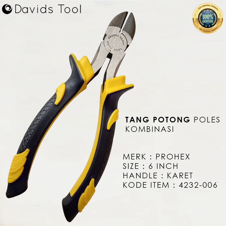 Prohex Tang Potong Kabel Listrik Kupas 6 Inch