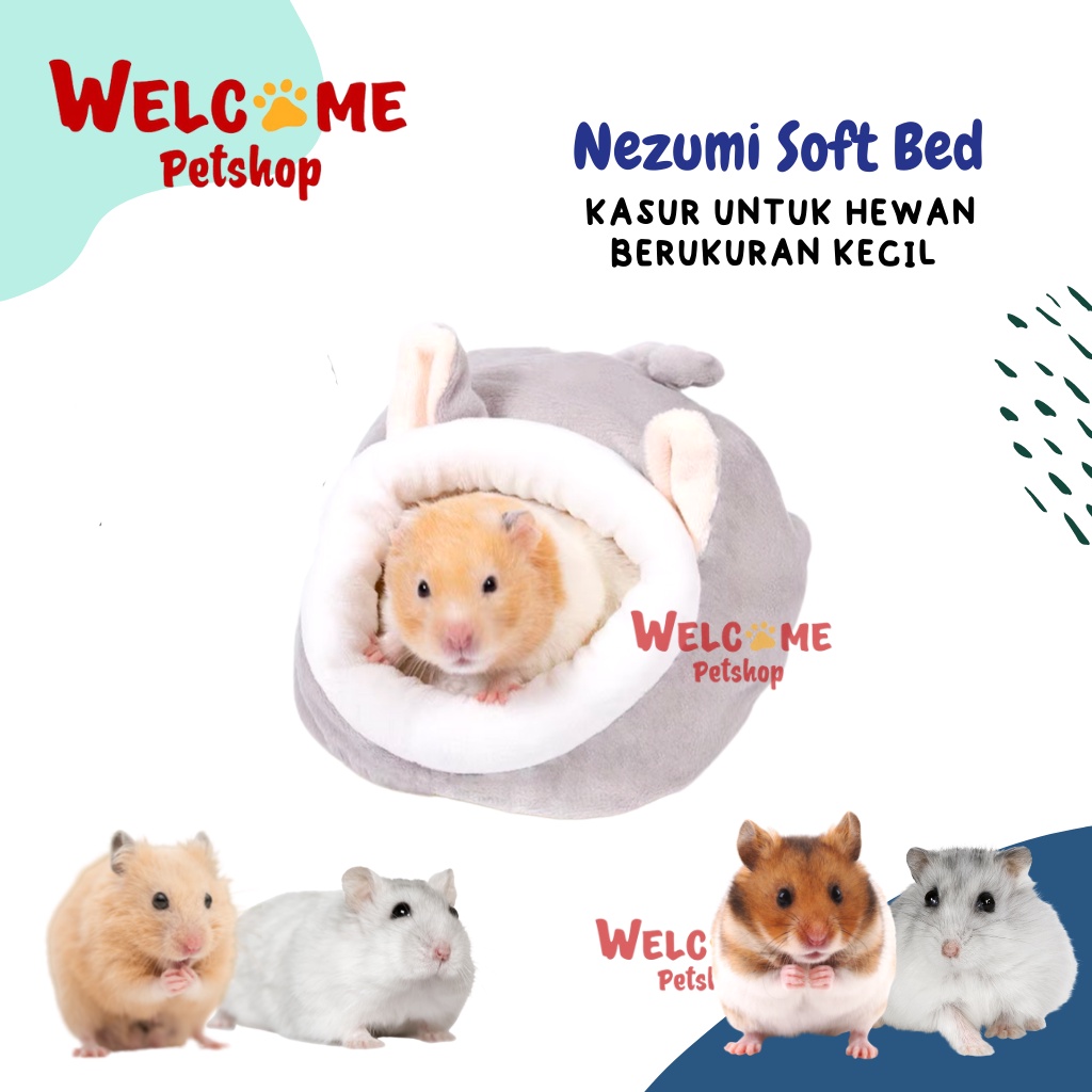 Nezumi Soft Bed Kasur Kecil Hamster Empuk Lembut Tempat Tidur Rumah