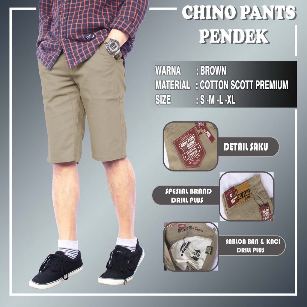 CELANA PENDEK CHINO PRIA PREMIUM QUALITY TERMURAH