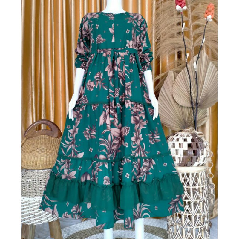 GAMIS REMPEL MOTIF BUNGA RAFLESIA