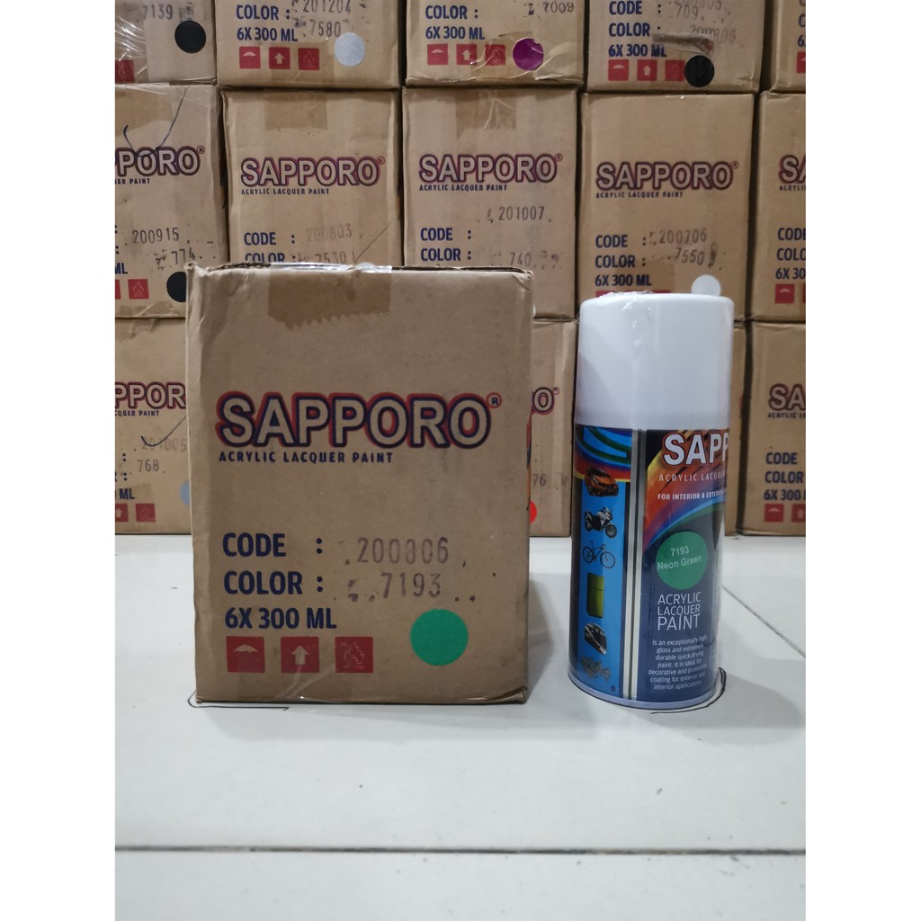 Cat Semprot Sapporo Paint 7193 Neon Green