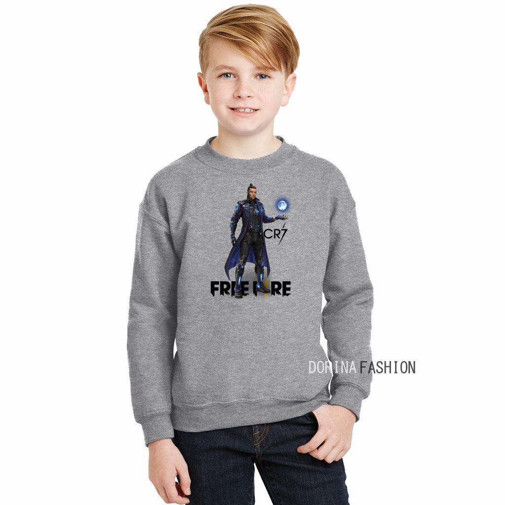 Kaos FF RONALDO / Kaos Anak Laki Lengan Panjang FF RONALDO / Baju Anak Laki Lengan Panjang / Pakaiaa