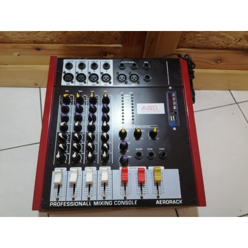 Audio Mixer ASLI 4ch USB-BLUETOOTH
