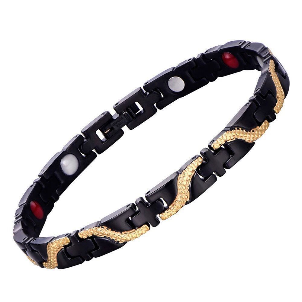 Gelang Tangan Magnetik Motif Naga Bahan Alloy Untuk Pria / Wanita Element