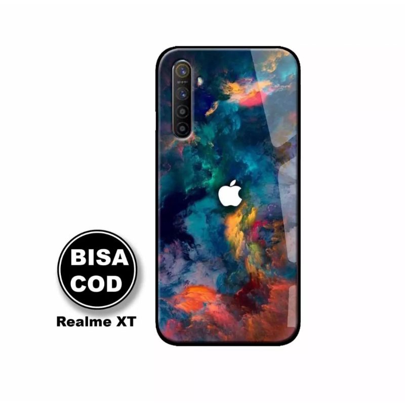 SHOWCASE CASE REALME XT DESIGN MOTIF APPLE TERBARU