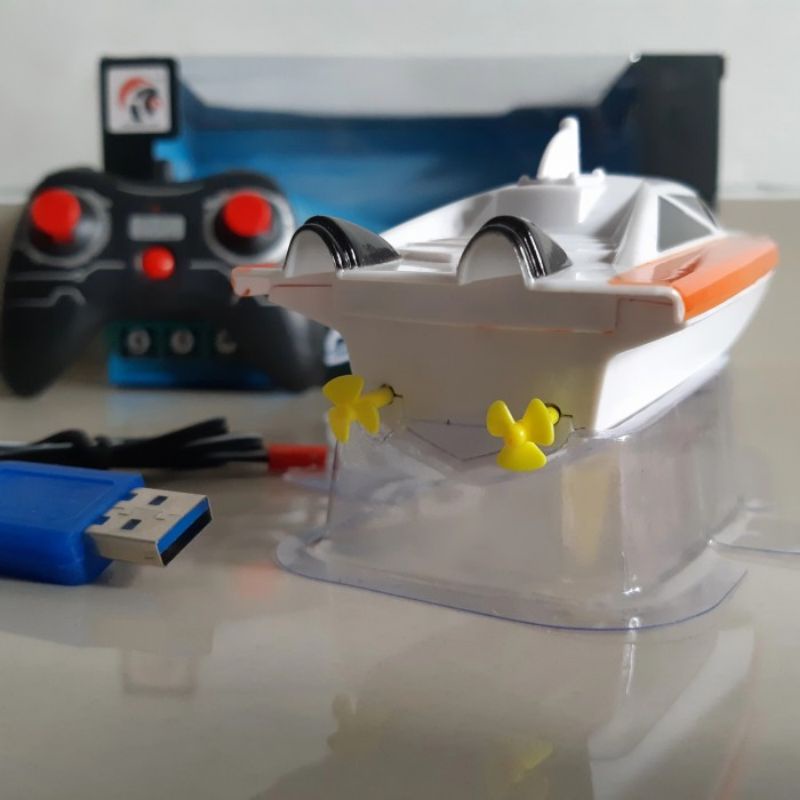 RC SPEED BOAT - MAINAN REMOTE CONTROL ANAK EDUKASI KAPAL REMOT KONTROL