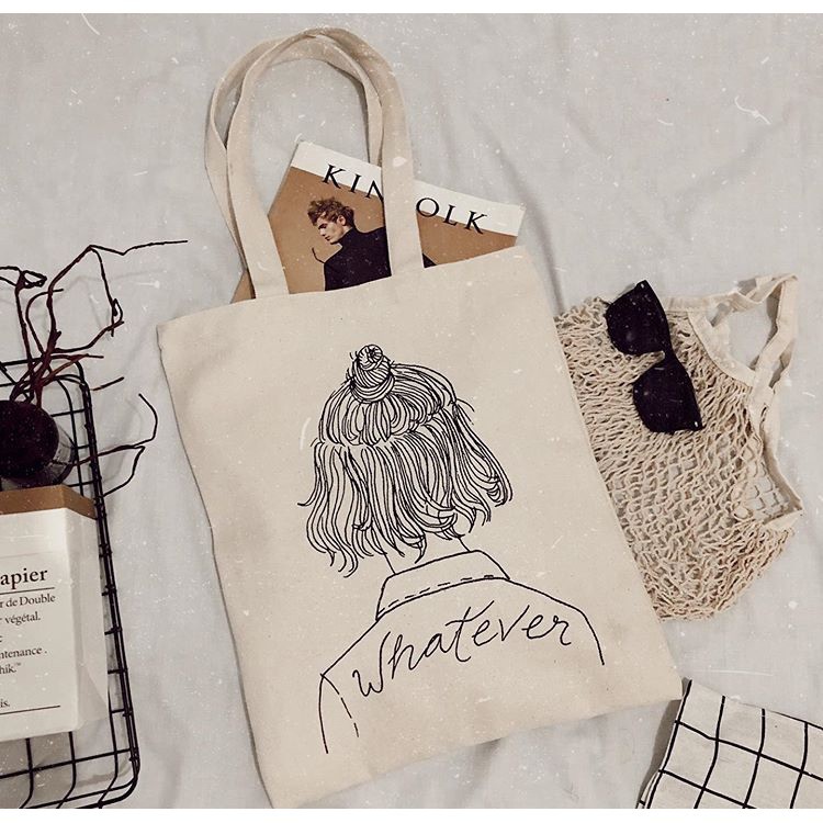 Download Tote Bag Whatever Tas Tote Wanita Tas Totebag Wanita Tas ...