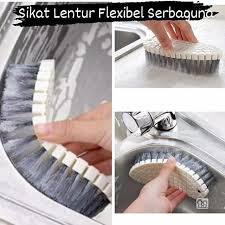 Sikat Toilet, WC, Dapur Flexible Serba Guna - Sikat Lentur Cuci Baju Model Polos Plastik - Sikat Baju - Sikat Kamar Mandi Kuat Murah Flexibel