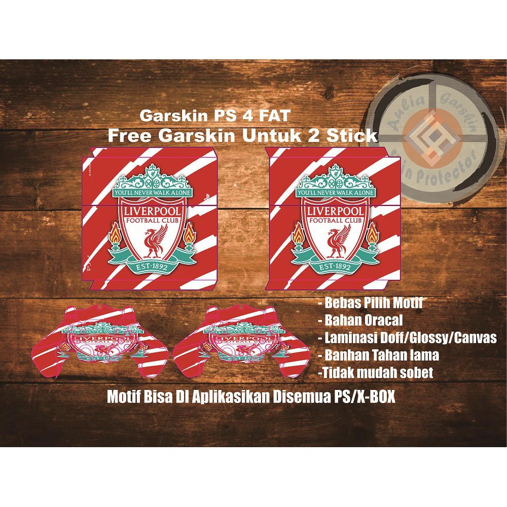 garskin ps 4 fat - motif bisa custom