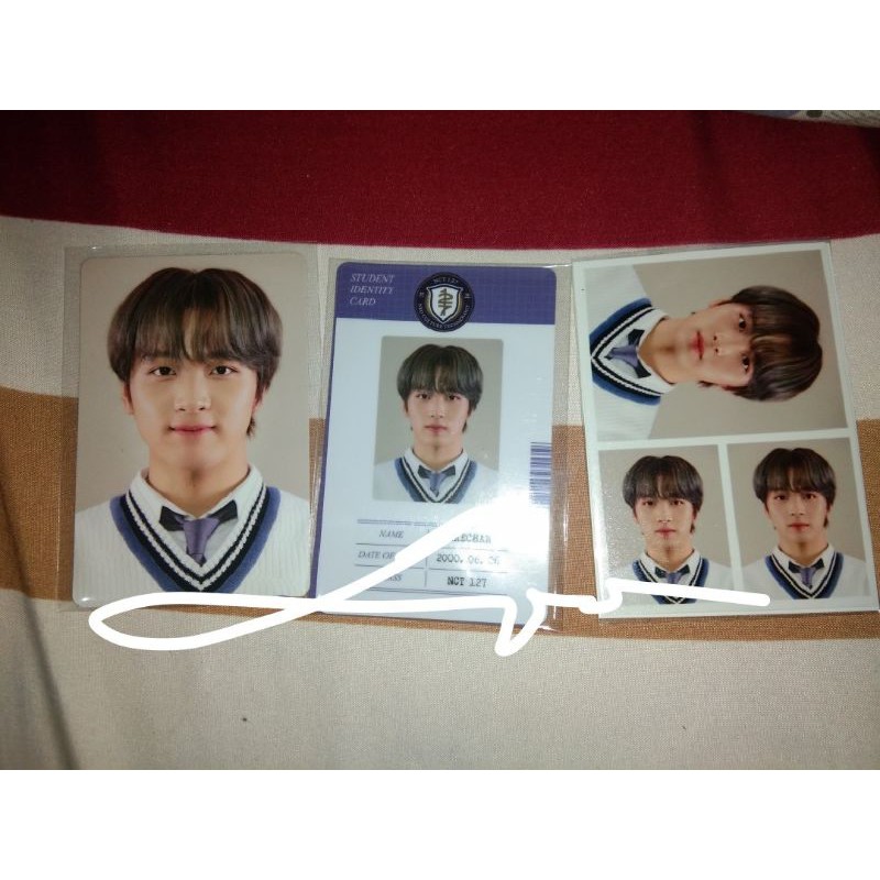 NCT127 haechan b2s / Back to school 2021 pc + id card + pas photo