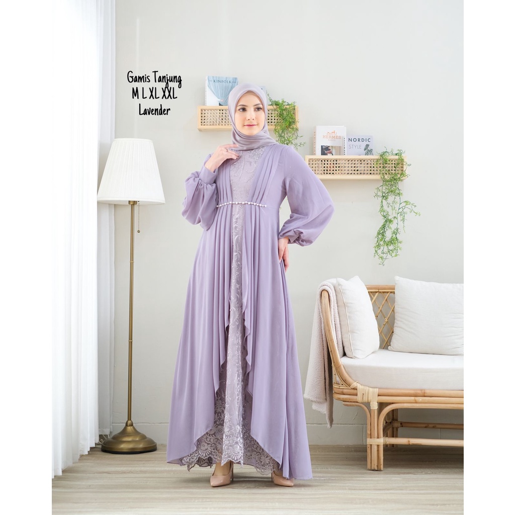 AJK / Gamis Kinarya Brokat Malika Payet Mutiara/ Gamis Komdanga/ Gamis Pesta/ Gamis Brokat/ Gamis/ Gamis Seragaman Keluarga/ Dress/ Gamis Wisuda/ Gamis Modern/