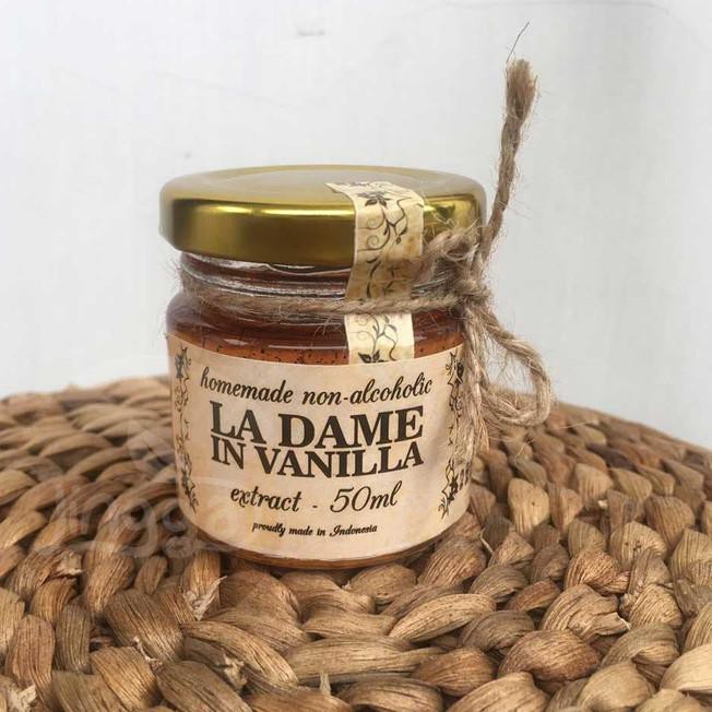 

4Qas La Dame In Vanilla Extract Ekstrak Vanilla Halal Non Alcohol - 50Ml Qn5T