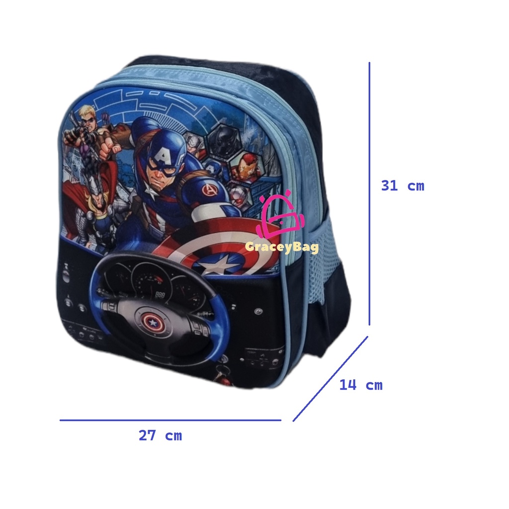 GB-121205 Tas Ransel Embos Anak Laki dan Perempuan TK/PAUD